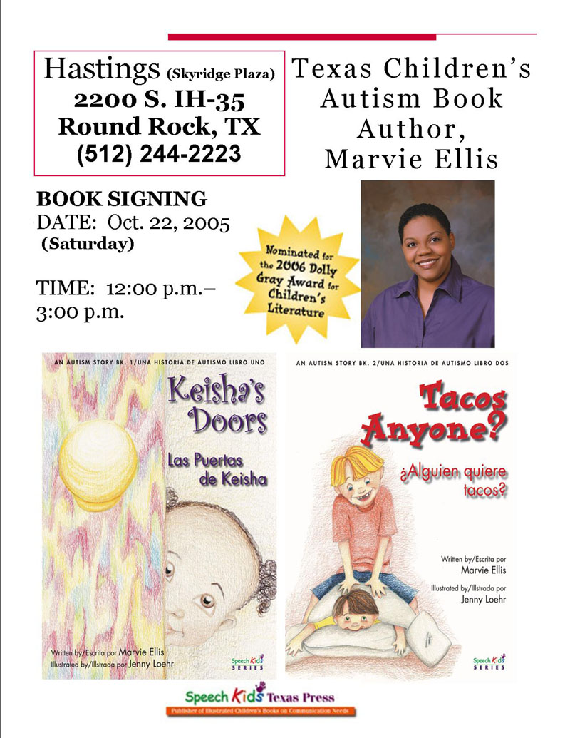 book signing by Marvie Ellis